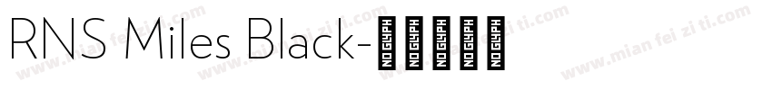 RNS Miles Black字体转换
